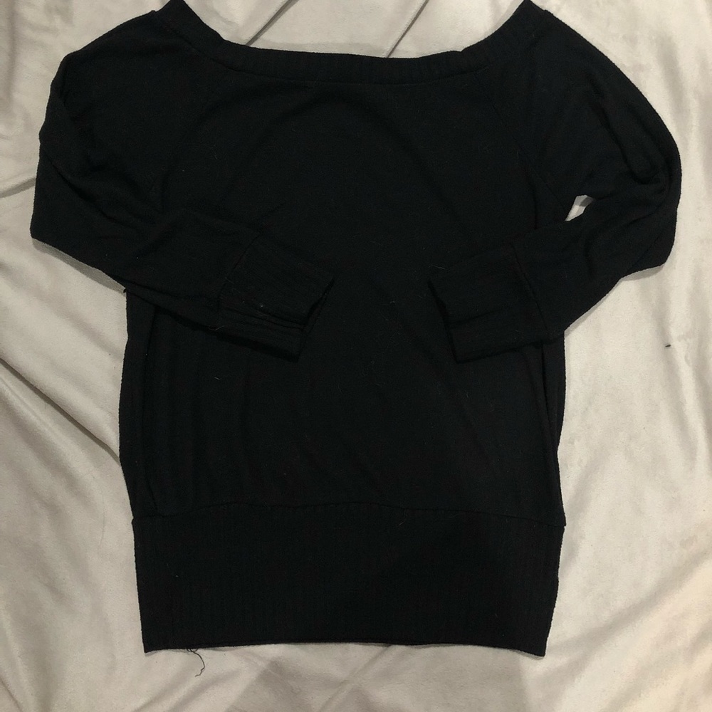 Delias black off the shoulder sweater size S